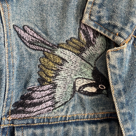 Honey Punch Embroidered Jean Jacket - Picture 3 of 6